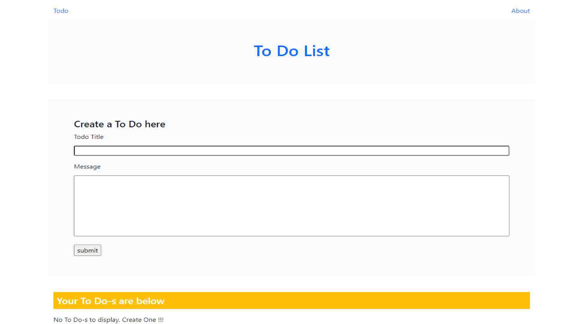 To Do List
